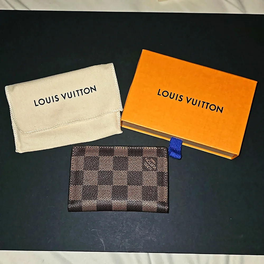 AUTHENTIC Louis Vuitton Pocket Organizer in Damier Ebene - Picture 2 of 12